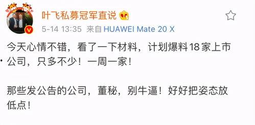 叶飞爆料公司名单最新,揭秘涉事公司名单背后的行业乱象